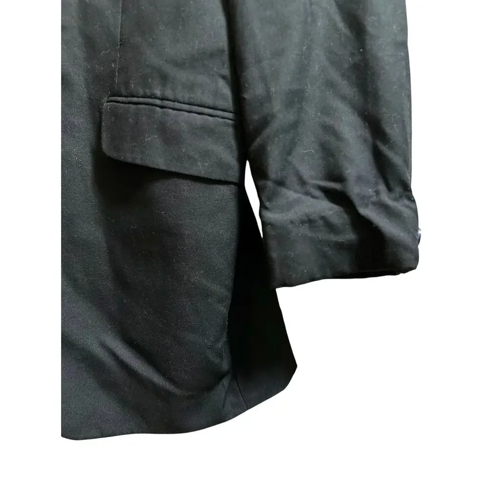 Billy London Black Cut 2000 2-Button Suit Sport Coat Blazer Jacket